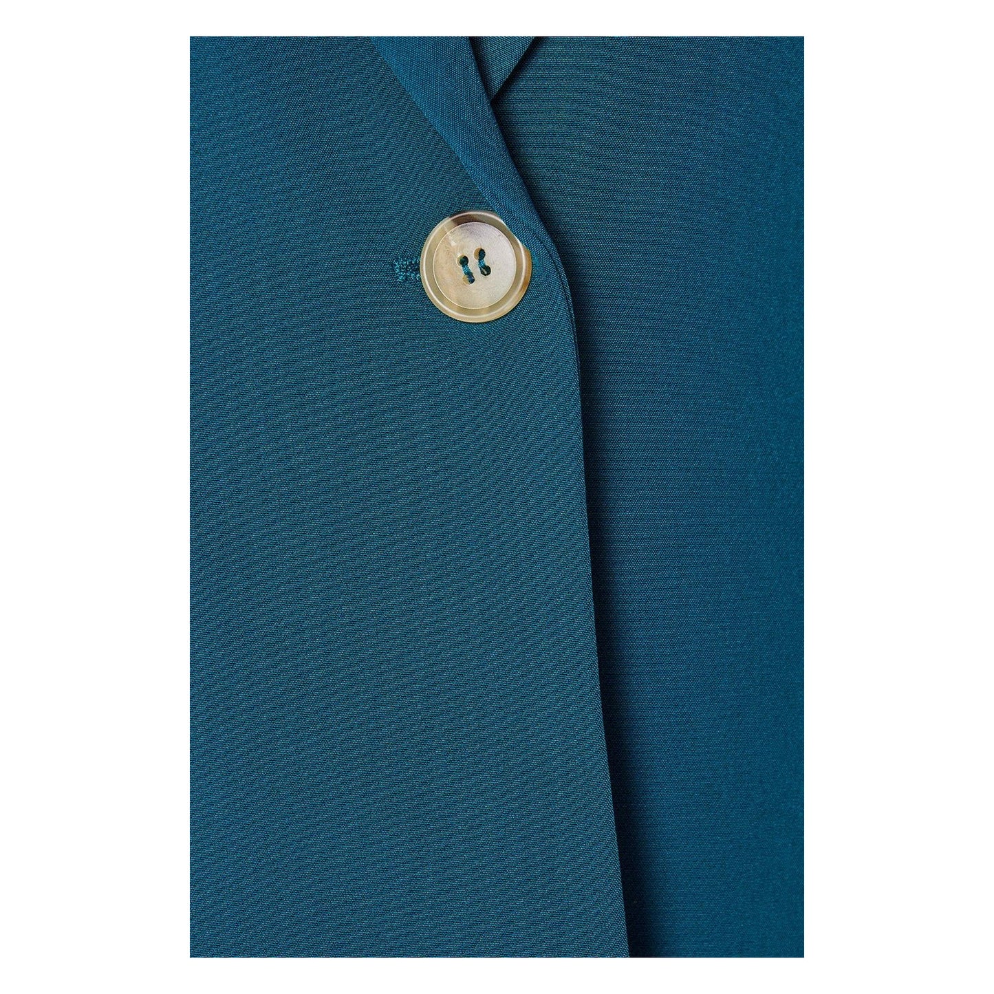 Teal - Side - Principles Womens-Ladies Single-Breasted Blazer