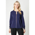 Navy - Front - Principles Womens-Ladies Premium Contrast Piping Blouse