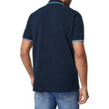 Navy - Back - Maine Mens Carter Stripe Polo Shirt