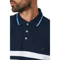 Navy - Side - Maine Mens Carter Stripe Polo Shirt