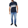 Navy - Lifestyle - Maine Mens Carter Stripe Polo Shirt