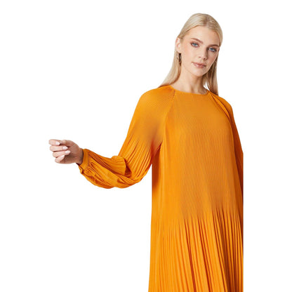 Ochre - Side - Principles Womens-Ladies Pleated Midi Dress