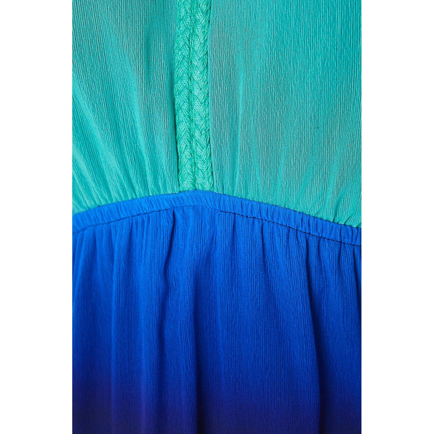 Aqua - Side - Principles Womens-Ladies Ombre Chiffon Maxi Dress