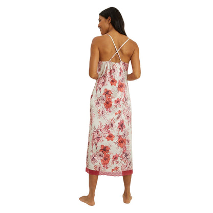 Ecru - Back - Debenhams Womens-Ladies Lily Bloom Lace Detail Nightie