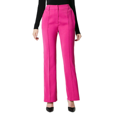 Pink - Front - Principles Womens-Ladies Pintuck Split Hem Wide Leg Trousers