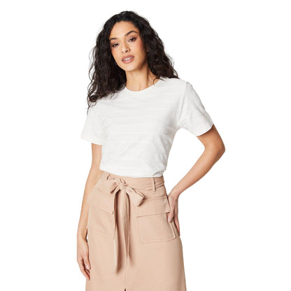 Ivory - Front - Principles Womens-Ladies Textured Jersey T-Shirt