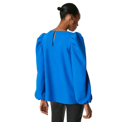 Cobalt - Back - Principles Womens-Ladies Volume Top