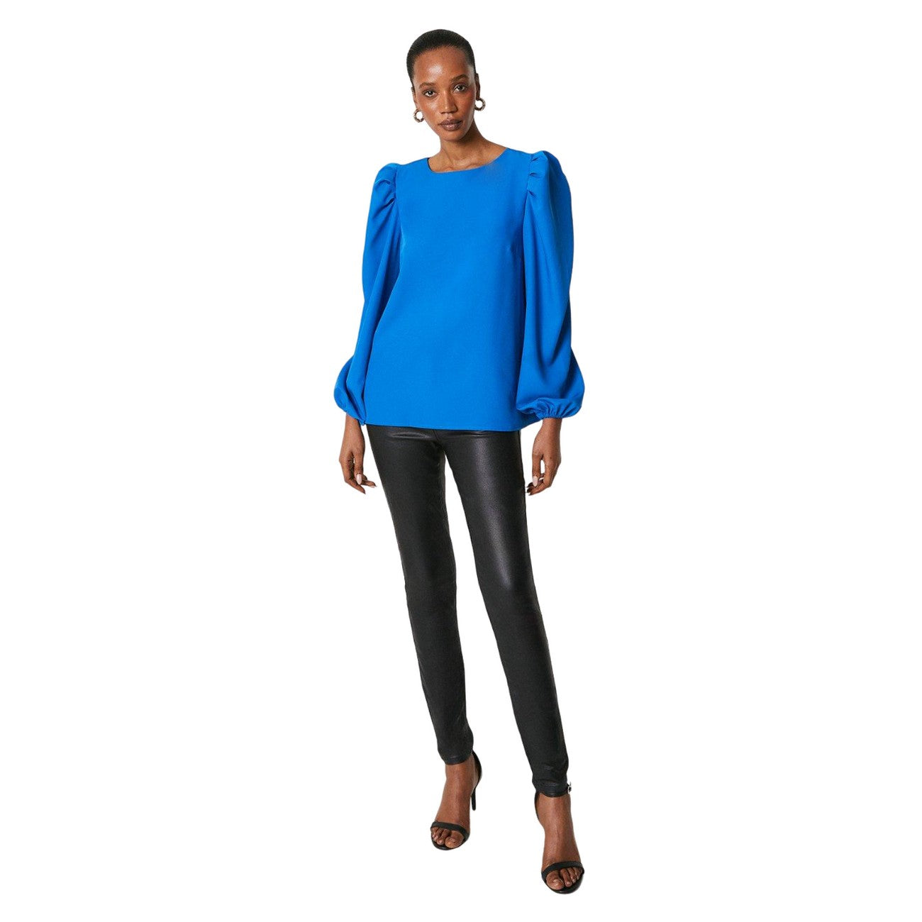 Cobalt - Side - Principles Womens-Ladies Volume Top