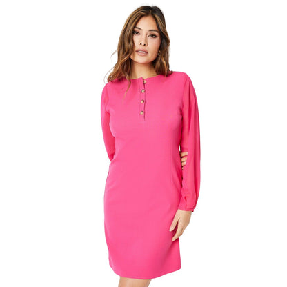 Pink - Front - Principles Womens-Ladies Chiffon Mini Dress