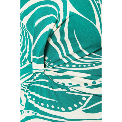 Green - Side - Debenhams Womens-Ladies Jersey Twisted Knot Front Dress