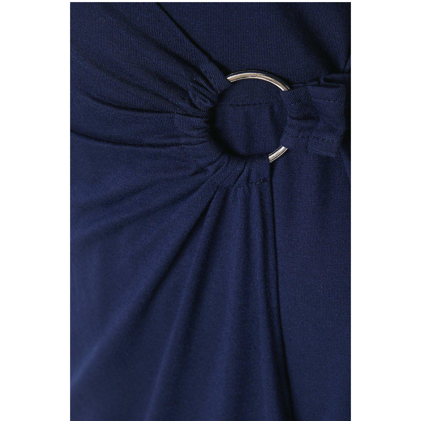 Navy - Side - Principles Womens-Ladies Jersey Wrap Midi Dress