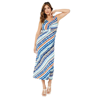 Multicoloured - Front - Debenhams Womens-Ladies Abstract Jersey Twisted Knot Front Dress