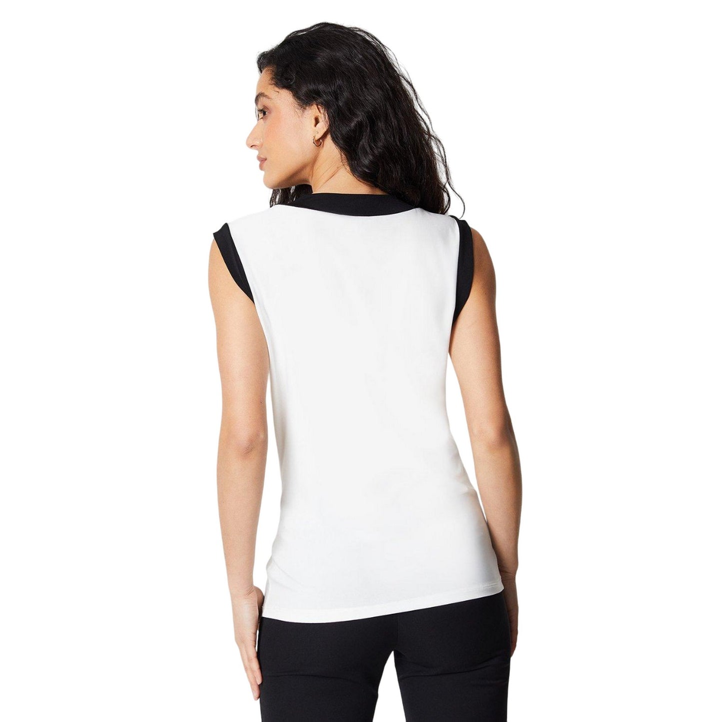 Ivory - Back - Principles Womens-Ladies Contrast Detail Jersey Top
