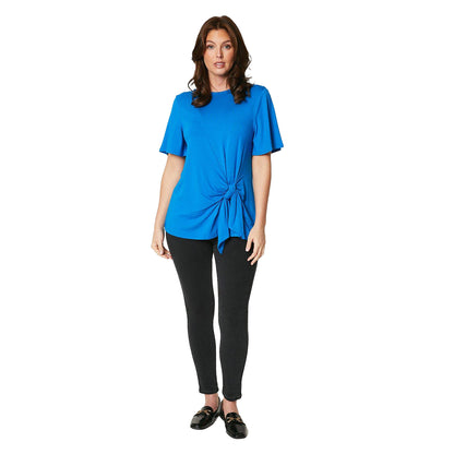 Blue - Lifestyle - Principles Womens-Ladies Modal Knotted T-Shirt