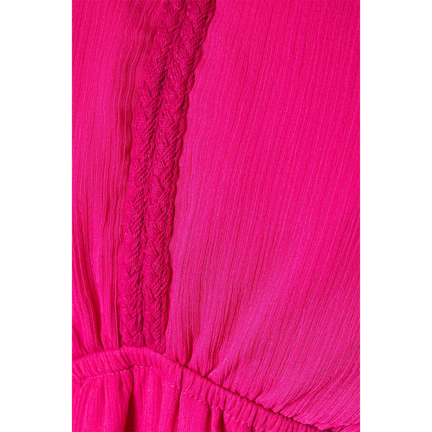 Pink - Side - Principles Womens-Ladies Plaited Maxi Dress