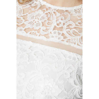 Ivory - Side - Principles Womens-Ladies Lace Jersey Lace Detail Top