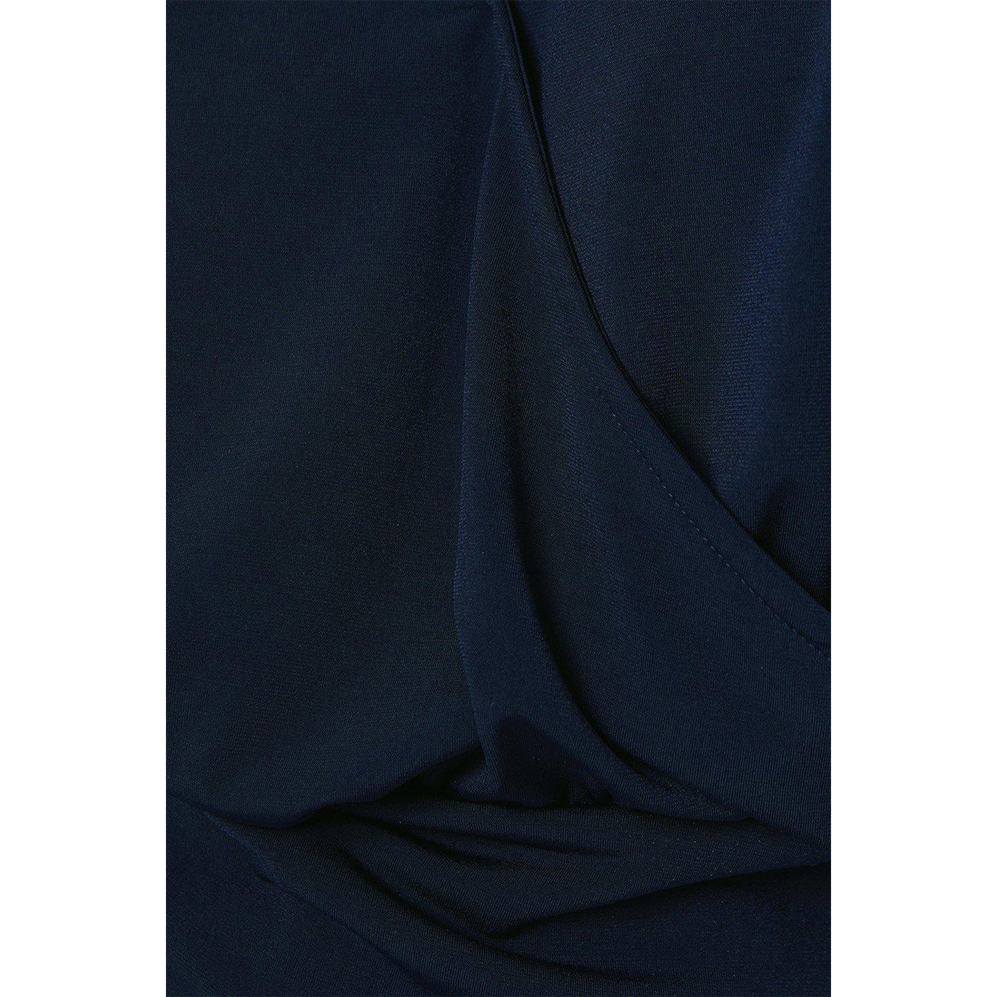 Navy - Lifestyle - Principles Womens-Ladies Jersey Bubble Hem Petite Top