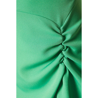 Green - Side - Principles Womens-Ladies Occasion Ruched Side Fitted And Flared Midi Dress