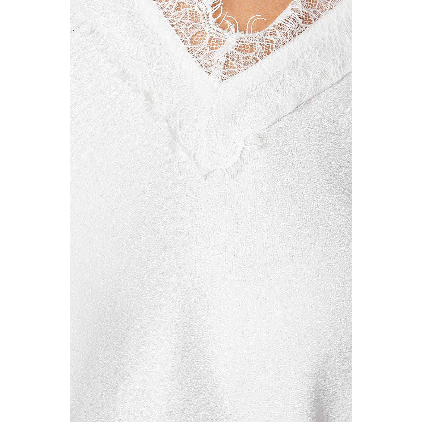Ivory - Side - Principles Womens-Ladies Eyelash Lace Petite Tank Top