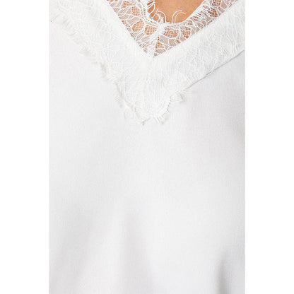Ivory - Side - Principles Womens-Ladies Eyelash Lace Petite Tank Top