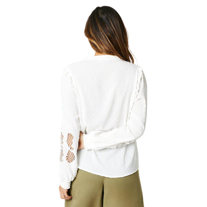Ivory - Back - Principles Womens-Ladies Embroidered Detail Blouse