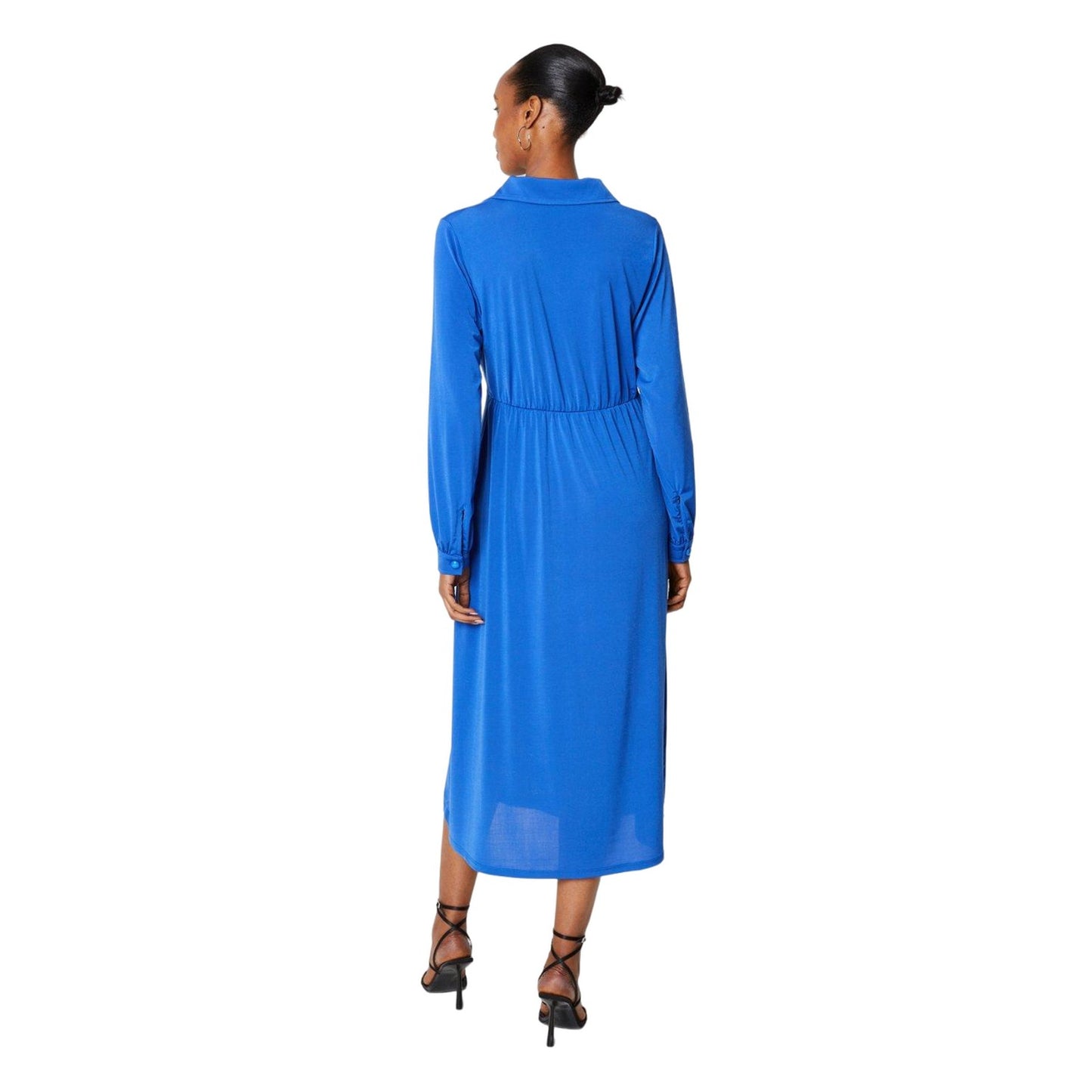 Cobalt - Back - Principles Womens-Ladies Jersey Buckle Detail Midi Dress