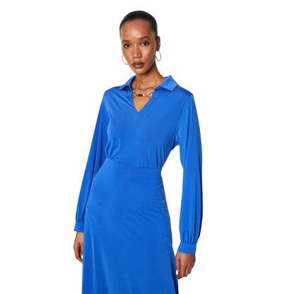 Cobalt - Side - Principles Womens-Ladies Jersey Buckle Detail Midi Dress