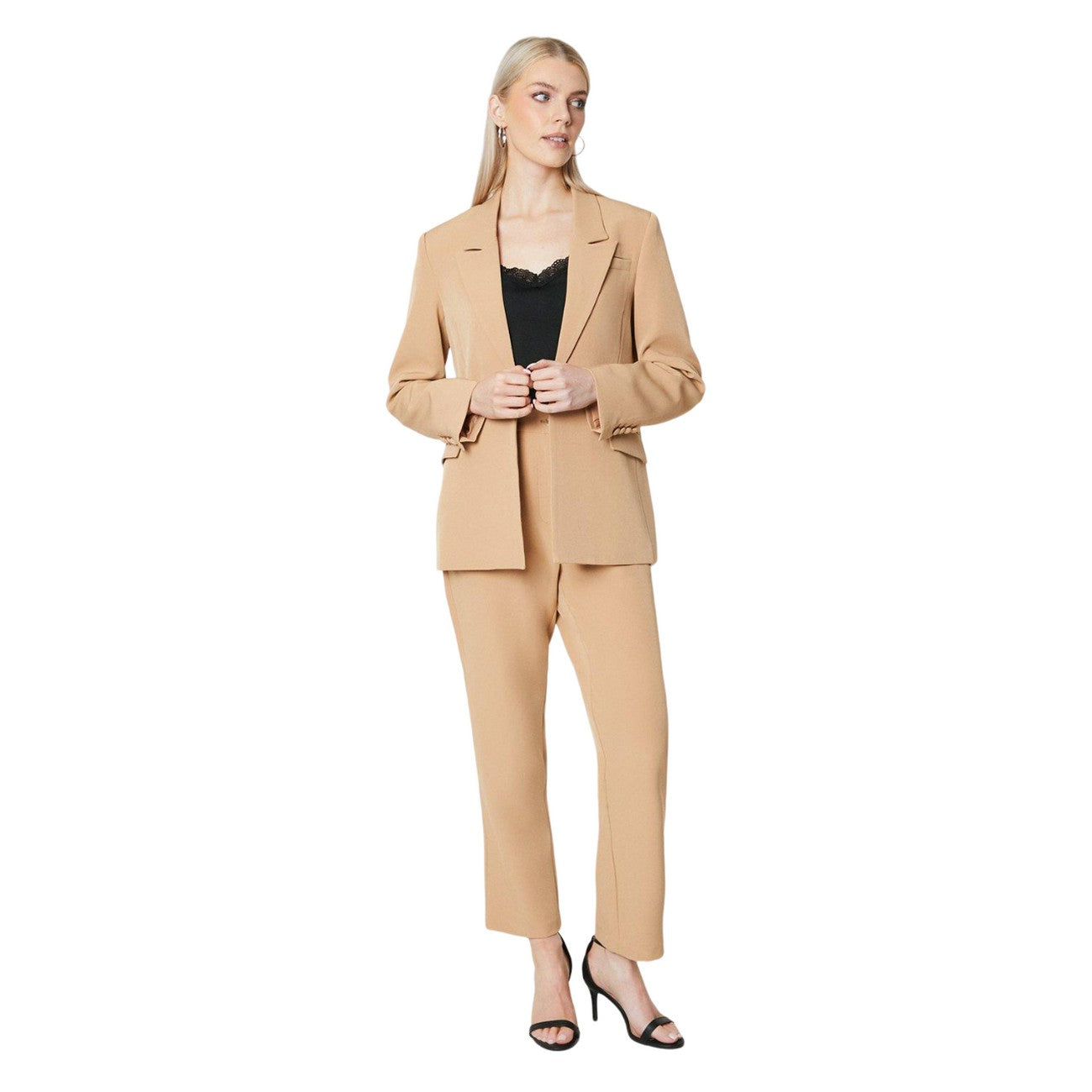 Camel - Side - Principles Womens-Ladies Edge To Edge Blazer