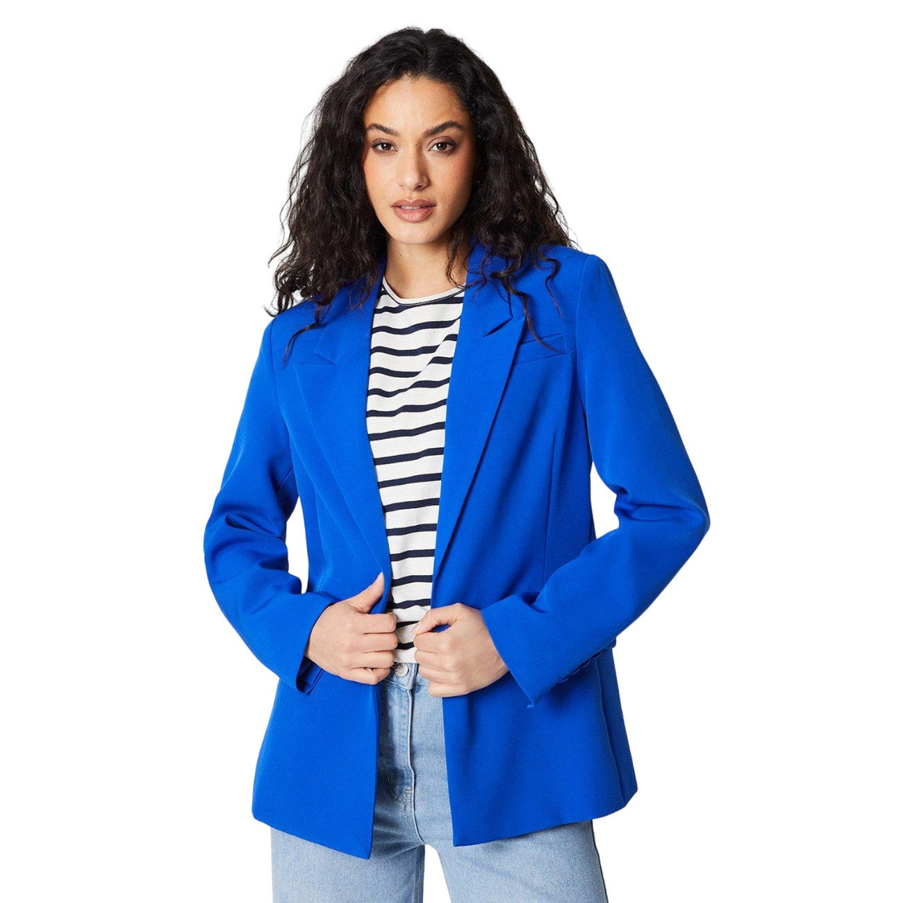 Cobalt - Front - Principles Womens-Ladies Edge To Edge Blazer