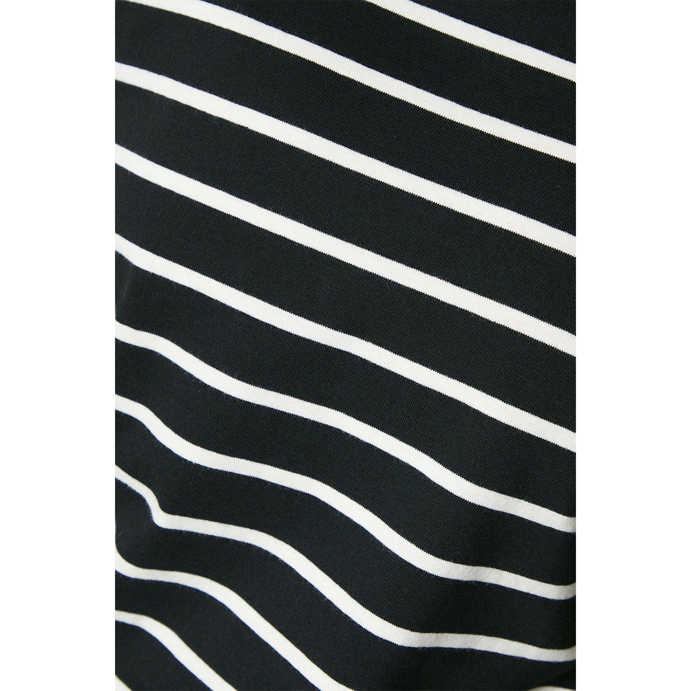 Ivory-Black - Side - Principles Womens-Ladies Jersey Relaxed Fit Long-Sleeved Top