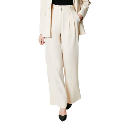 Stone - Front - Principles Womens-Ladies High Waist Wide Leg Trousers