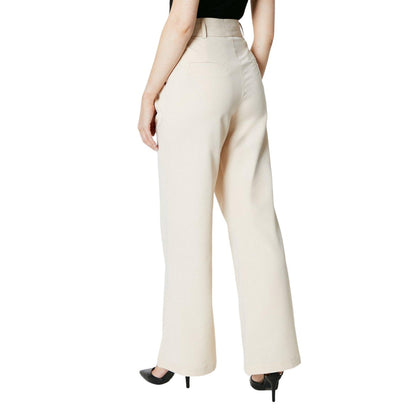 Stone - Back - Principles Womens-Ladies High Waist Wide Leg Trousers