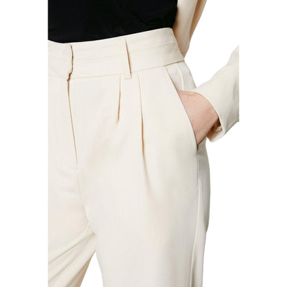 Stone - Side - Principles Womens-Ladies High Waist Wide Leg Trousers