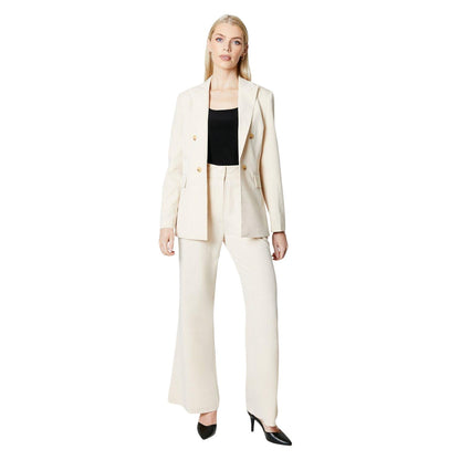 Stone - Lifestyle - Principles Womens-Ladies High Waist Wide Leg Trousers