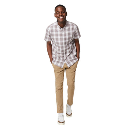 Blush Pink - Lifestyle - Maine Mens Tonal Short-Sleeved Shirt