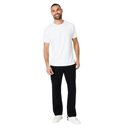 Black - Side - Maine Mens Plain Relaxed Fit Jeans