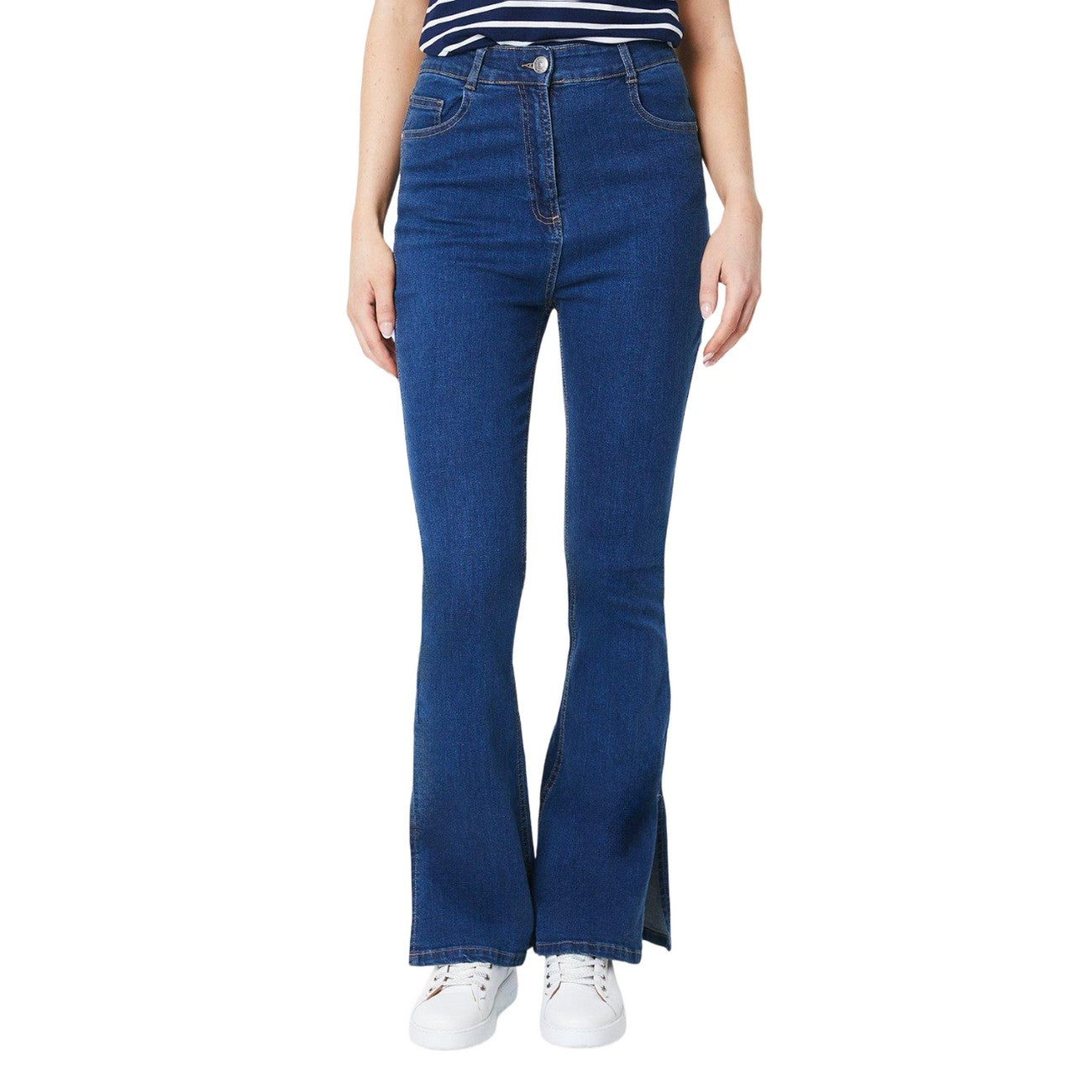 Mid Wash - Front - Principles Womens-Ladies Flared Jeans