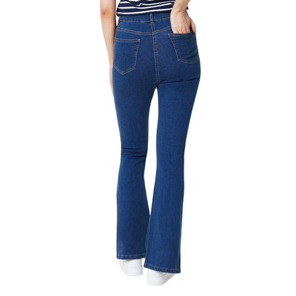 Mid Wash - Back - Principles Womens-Ladies Flared Jeans