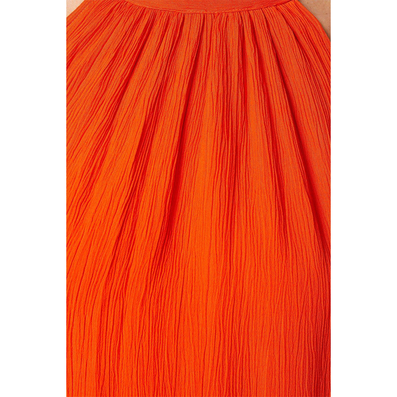 Orange - Lifestyle - Principles Womens-Ladies Lace Detail Halter Neck Maxi Dress