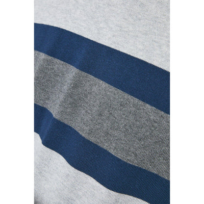 Light Grey - Side - Maine Mens Chest Stripe Crew Neck Jumper