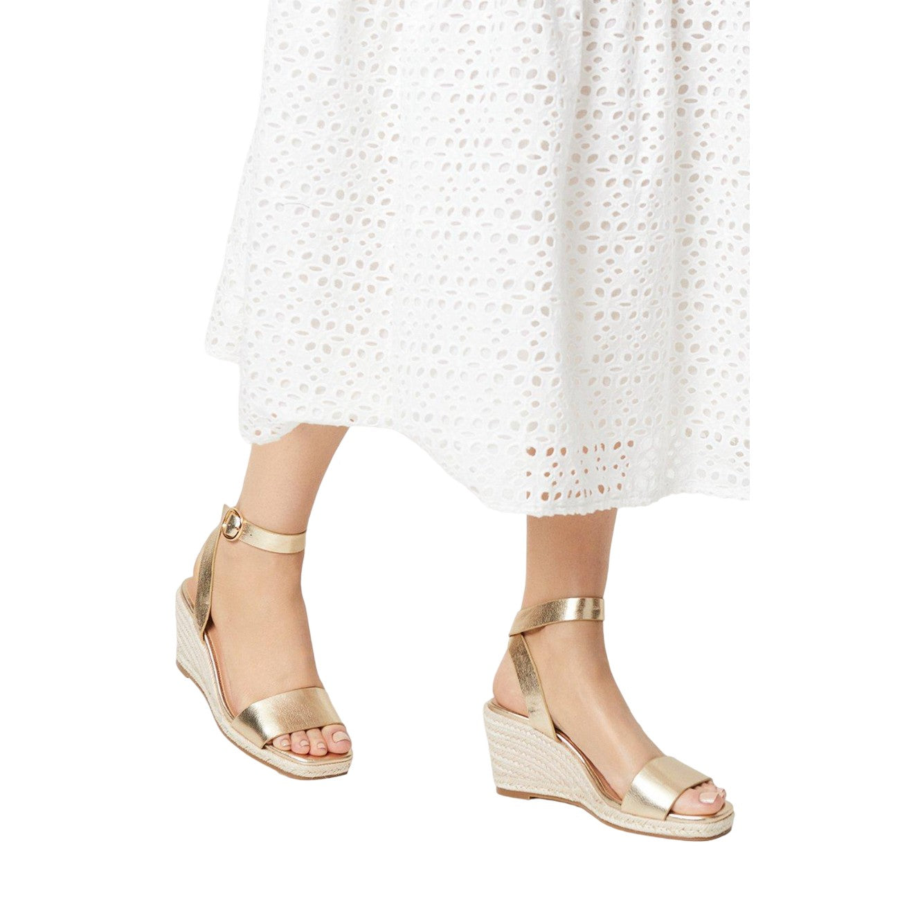 Champagne - Lifestyle - Principles Womens-Ladies Penny Espadrilles