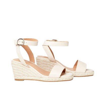 Bone - Front - Principles Womens-Ladies Penny Espadrilles