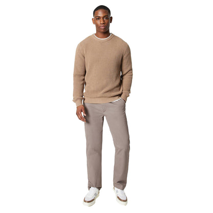 Stone - Lifestyle - Maine Mens Moss Stitch Crew Neck Jumper