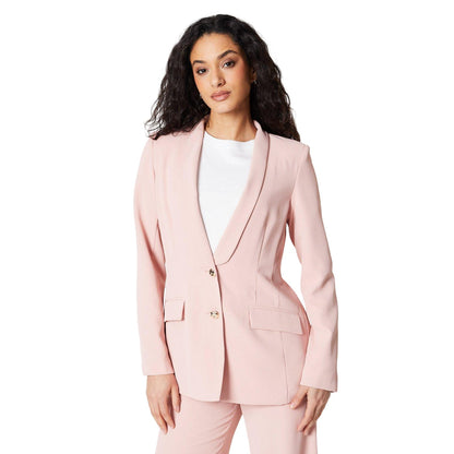 Pink - Front - Principles Womens-Ladies Button Shawl Collar Blazer