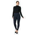 Navy - Side - Principles Womens-Ladies Ponte Leggings