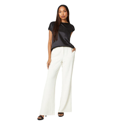 Black - Side - Principles Womens-Ladies Plain Satin Top