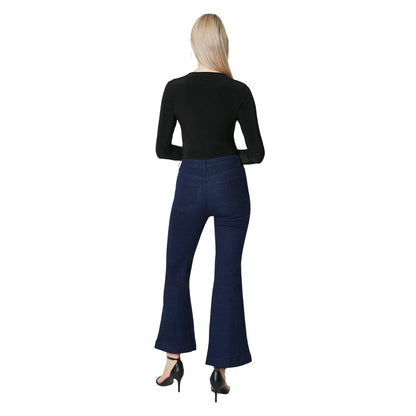 Indigo - Back - Principles Womens-Ladies Flared Hem Petite Jeans