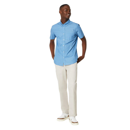 Blue - Lifestyle - Maine Mens Fan Short-Sleeved Shirt