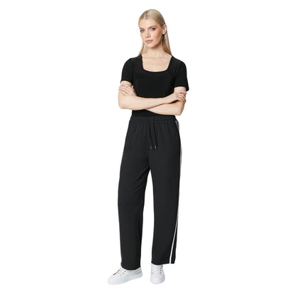 Neutral - Side - Principles Womens-Ladies Side Stripe Elasticated Waist Wide Leg Trousers