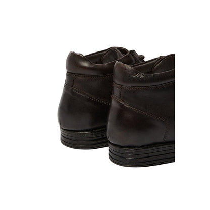 Dark Brown - Side - Maine Mens Dean Leather Lace Up Chukka Boots